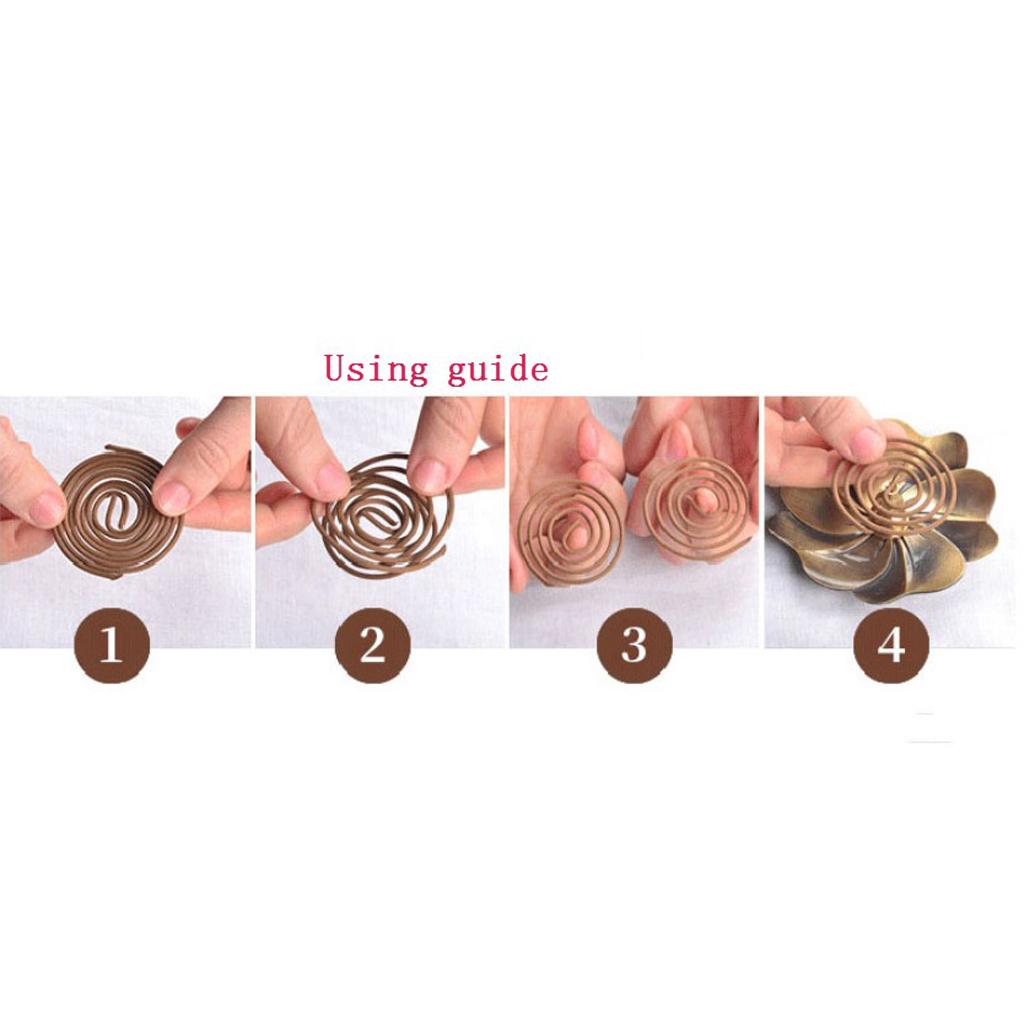 Organic Sandalwood Incense Coils Fragrant Spiral Stick Home Aroma for Relaxation