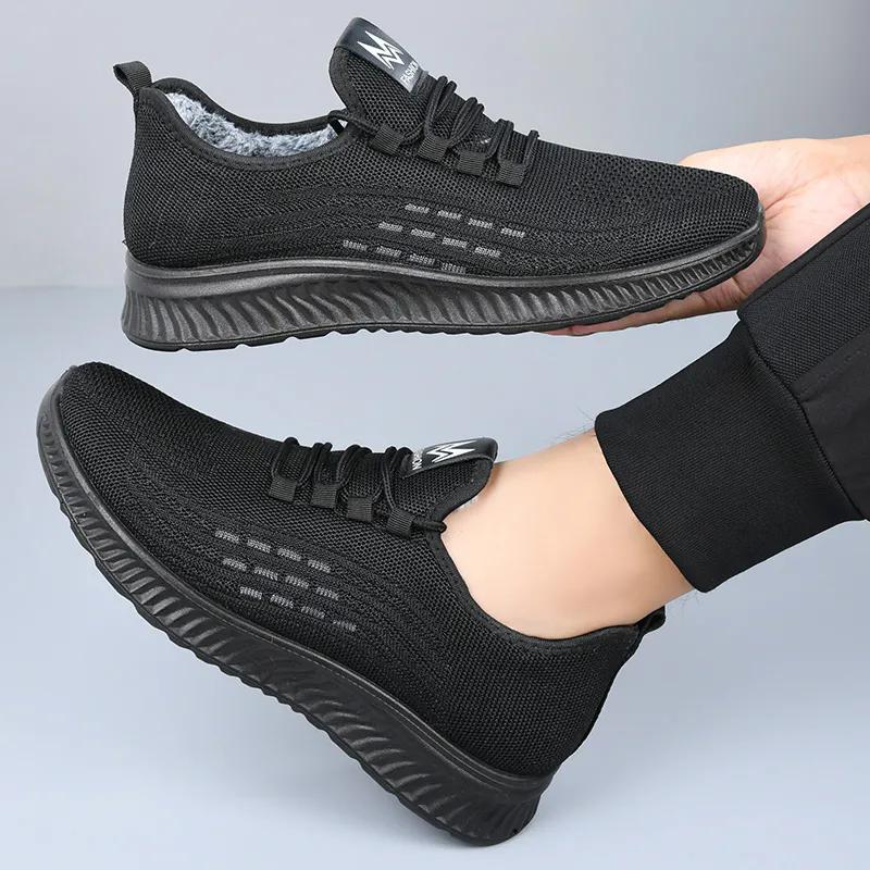 WTEMPO Осенне-зимние плюшевые кроссовки большого размера со шнуровкой — фото 8