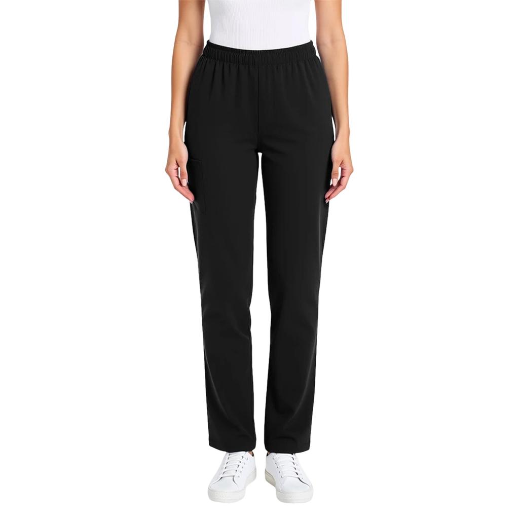 Damen Weite Freizeithose mit elastischem Bund und Kordelzug für Pflegekräfte Lange Hose