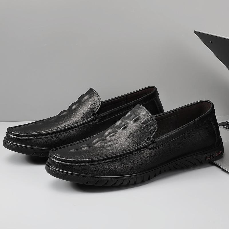 Модные мужские туфли с крокодиловым узором — фото 7