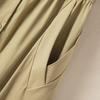 Women's Commuter Style Lapel Collar Button-Front Midi Dress