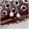 Metal Stud Rivet Shoulder Bag Spicy Girl Drawstring Crossbody Bag Simple Y2k Underarm Bag  Daily