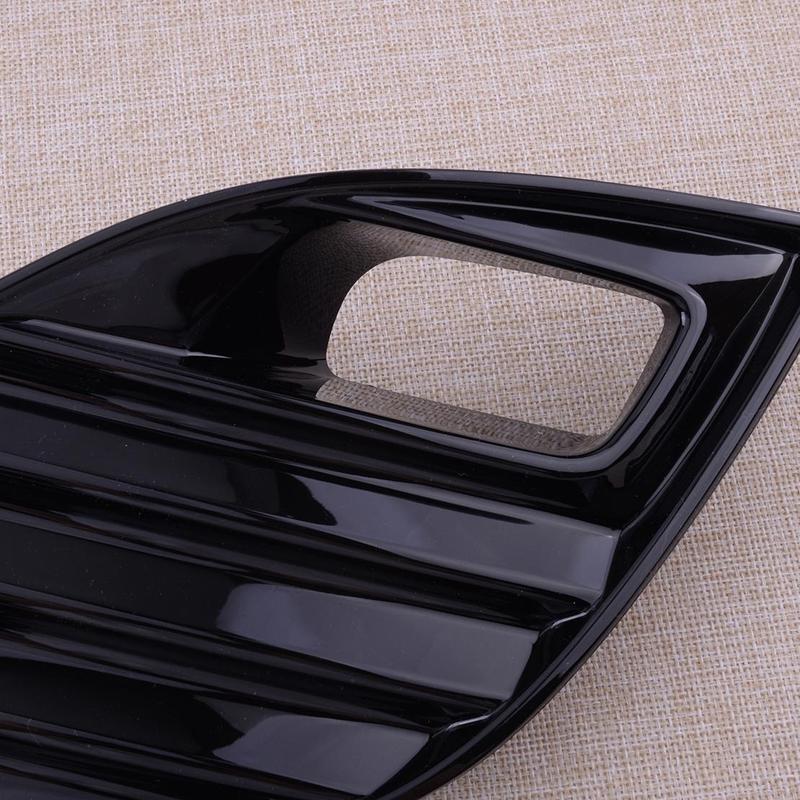 81481-06210 Front Right Fog Lamp Light Cover Grille Bumper Bezel With Hole Fit for Toyota Camry SE XSE 2018 2019 2020 Black ABS