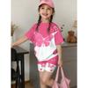 2-teiliges Sommer-Jungen-Set: Lässiger Sport-Trend, T-Shirt mit 3D-Muster-Druck und Shorts