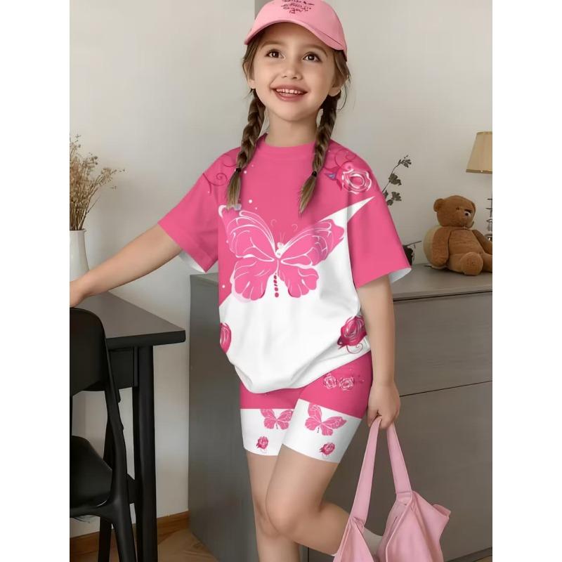 2-teiliges Sommer-Jungen-Set: Lässiger Sport-Trend, T-Shirt mit 3D-Muster-Druck und Shorts