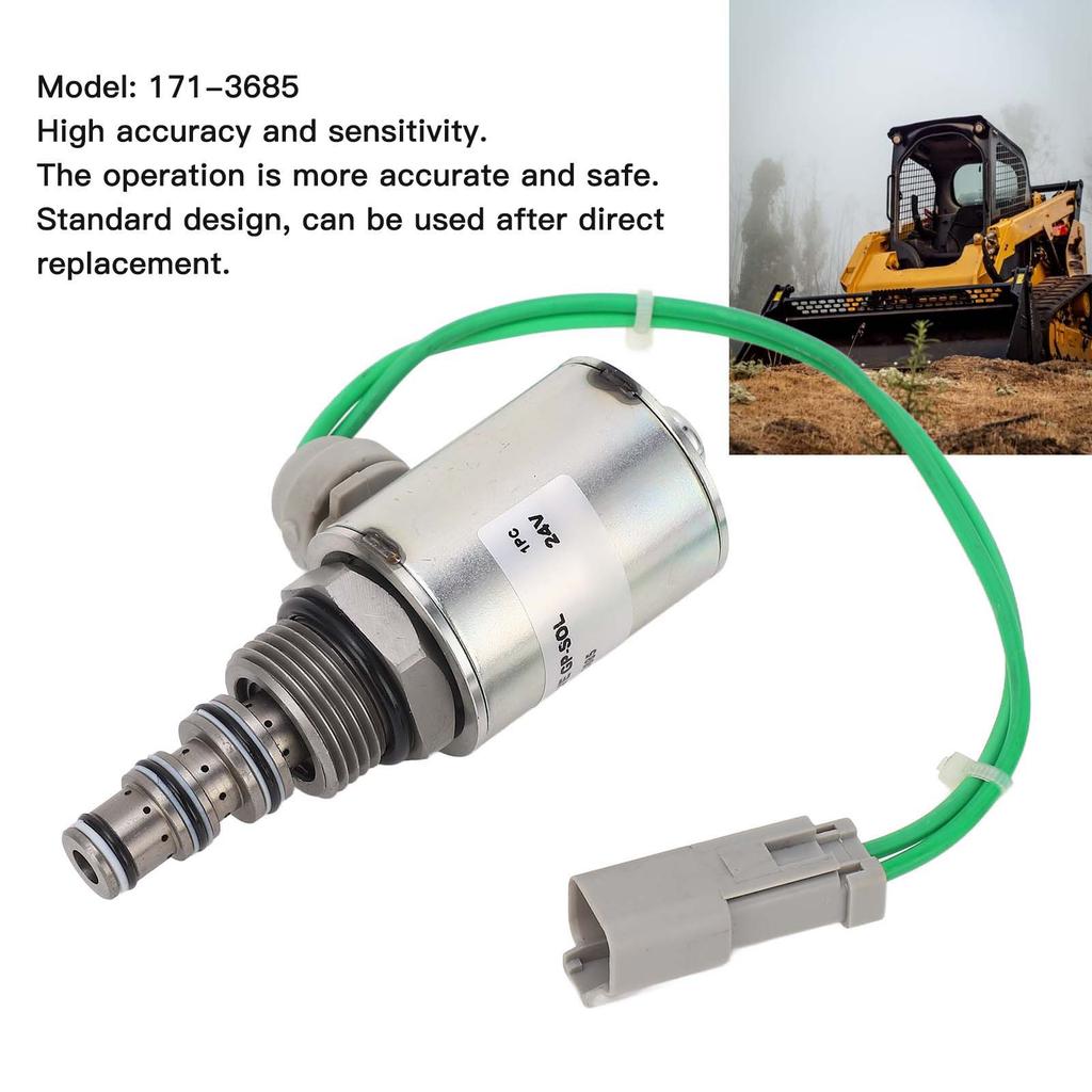 Solenoid Valve 171‑3685 24V Control Valve for Caterpillar CAT 36 46 252 62B Skid Steer Loader