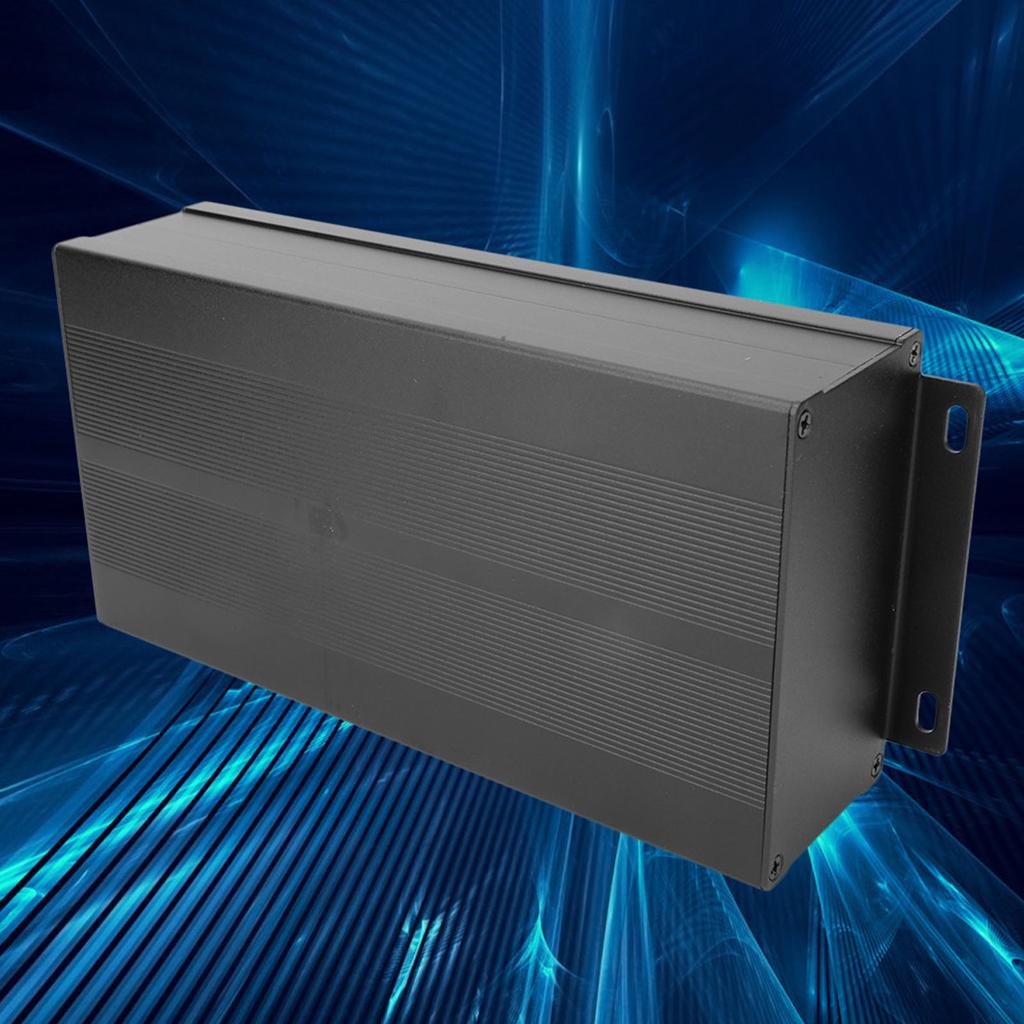 Enclosure Electronic   Circuit Board Project Aluminum Box Cooling Case Sand Black Bend Plate