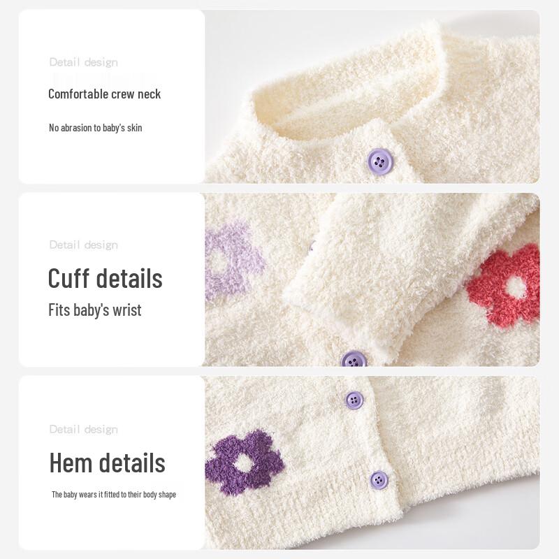 Banxidi Girls' Polka Dot Knit Cardigan