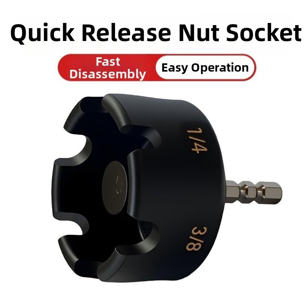 3/8 1/4 1/2 Nakrętka Zamek Błyskawiczny Nasadka do Wiertarki Szybkozłączka Odkręcacz Nakrętek Usuwanie Śrub