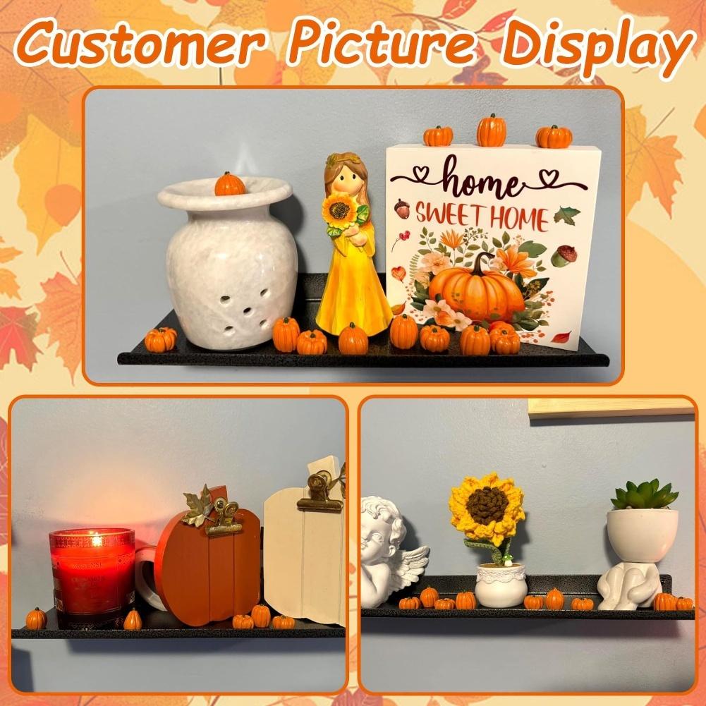 Miniature Resin Halloween Pumpkin Figurines Set of 50 for Table Decoration Garden Accents and Seasonal Craft Displays