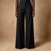 Women's High Waist Striped Wide Leg Pants Retro Casual