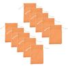 10pcs Linen Drawstring Bags Pouch for Party Gift Favors Candy Pockets - Orange,10x14cm, As Described