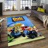 Bob the Build Design Area Rug - Non-Slip, Soft & Cozy Floor Mat for Living Room, Bedroom, Office - Indoor/Outdoor Decorative Carpet