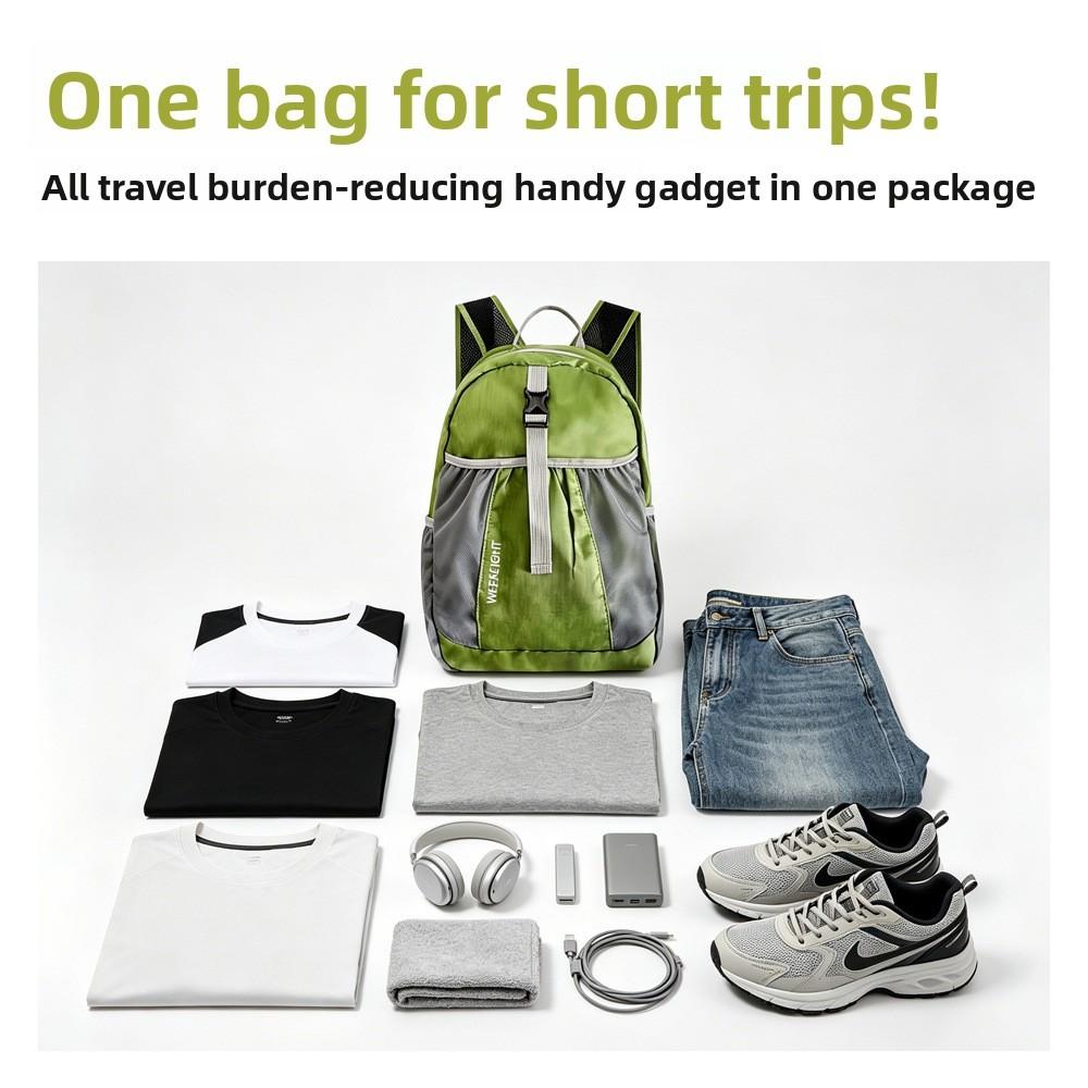 Outdoor Hiking Skin Pack Travel Backpack For Women And Men With Lightweight Foldable Design
