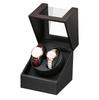 Automatic Watch Made in Mabuchi with Storage Holds Two Watches Fiber Leather Winder, Japan, Motor, Case, (Carbon 135T)