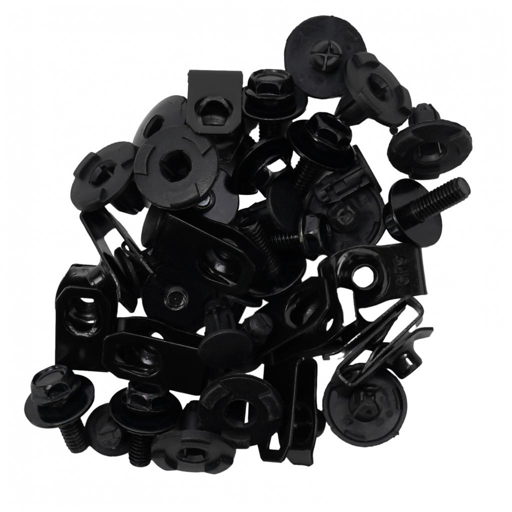 30pcs Clamps Bolts Clips Metal Nut Clamps Undertray-Cover