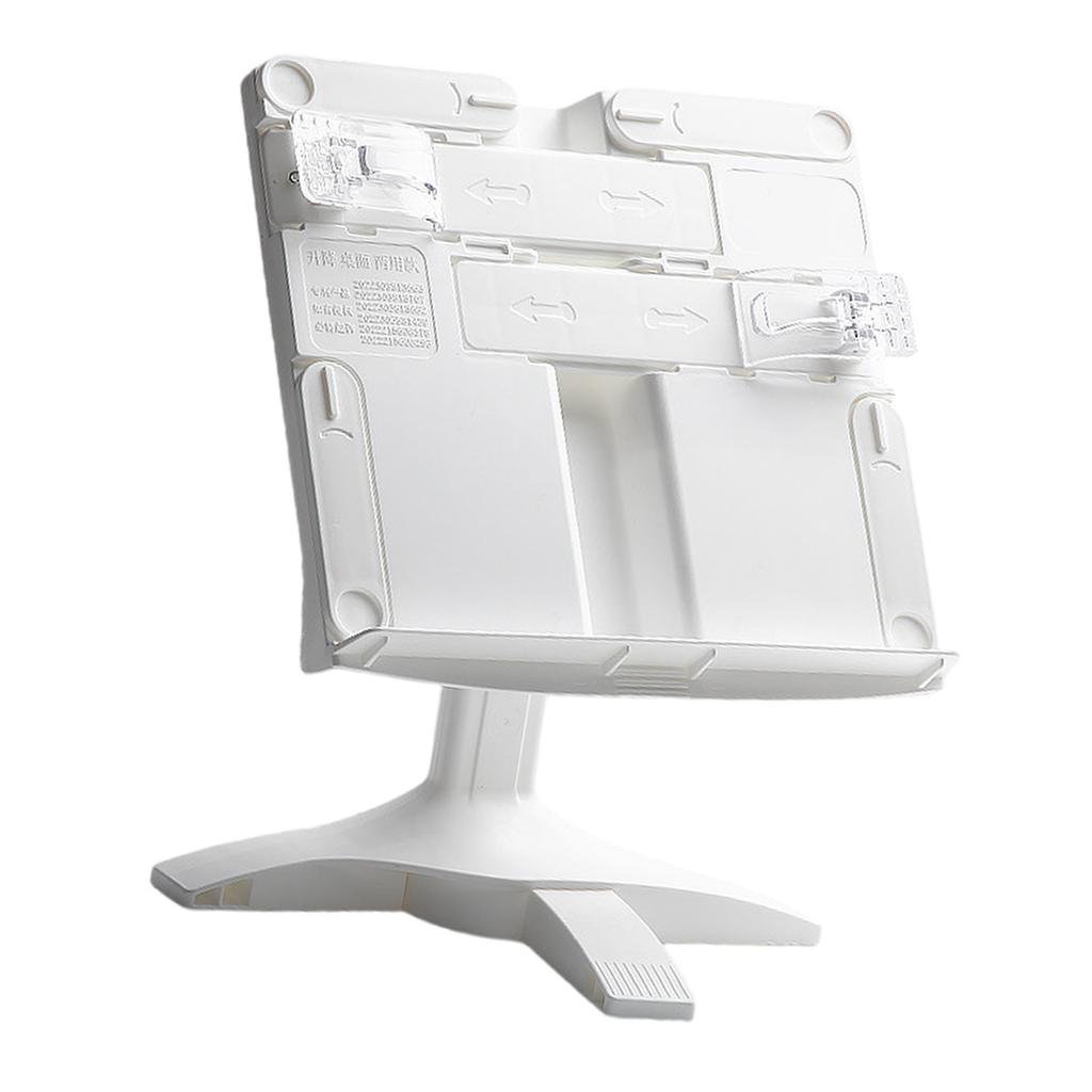 Angles Height Adjustable Book Holder Reading Stand with Page Clip Foldable Bookstand for Textbook Music Sheet Tablet
