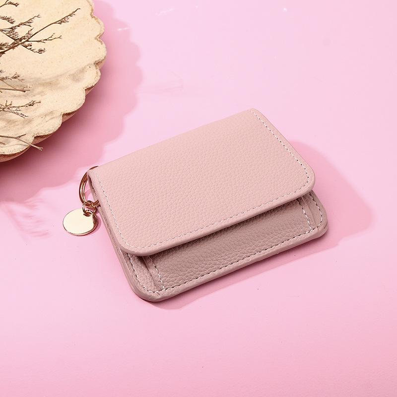 Korean Style Women's Short Wallet & Card Holder - Stylish Luxury Coin Purse