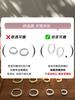 LT-EK476 High-End Circle Zircon Silver Needle Earrings Unique Design Hoop Ear Bone Rings for Women Gold Plated