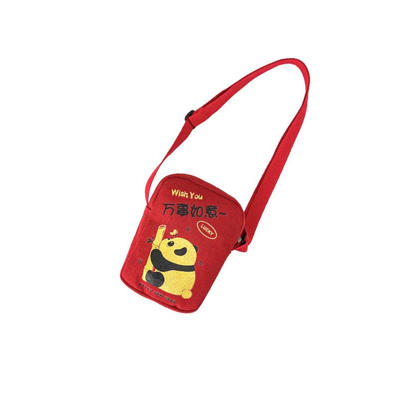 Mini Canvas Cute Panda Shoulder Bag For Kids Perfect For New Celebrations Year