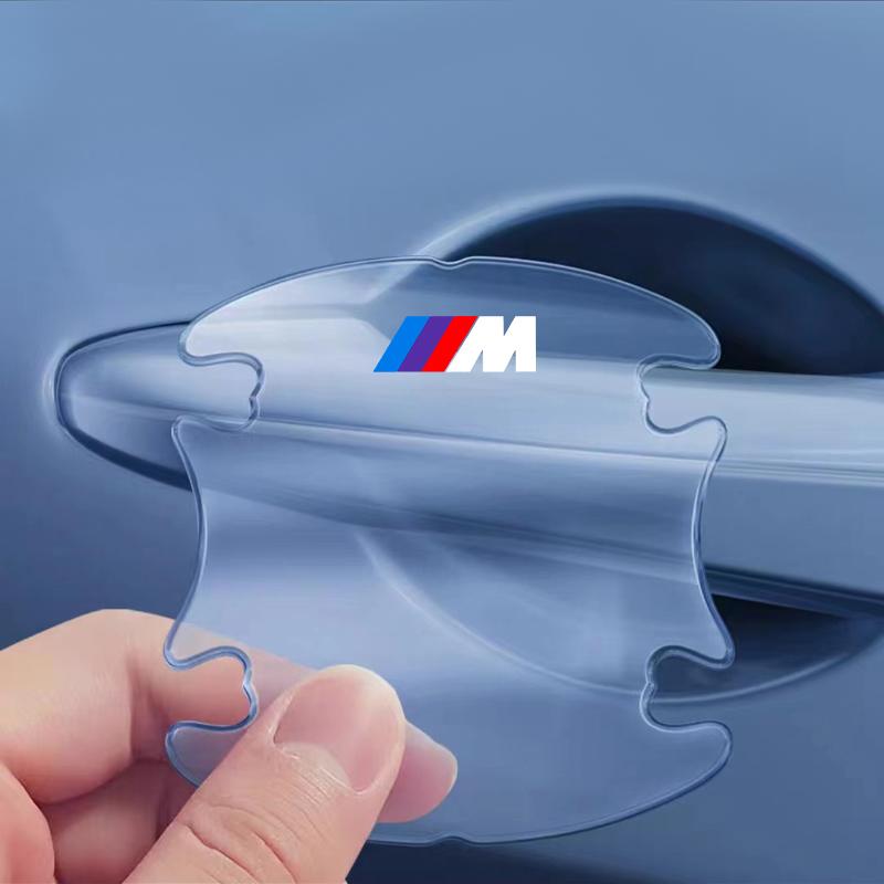 4PCS Transparent Car Door Anti-collision Protector Bumper Strip Sticker For BMW M E34 E36 E60 E90 E46 E39 E70 F10 F20 F30 X5 X6 X1 M3 M5 M6 E71 F01