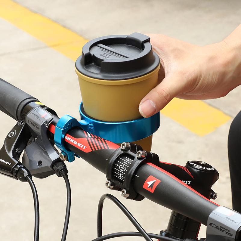 Aluminum Bicycle Cup Holder Bike Coffee Drinks Cup Handlebar Mount Stand MTB Scooter Bottle Cage Cycling Accessories