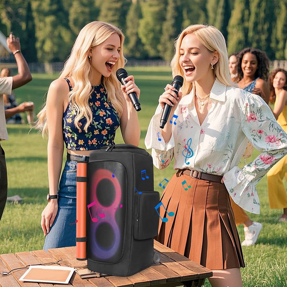 Speaker Dust Cover with Mic Pocket Portable Speaker Dust Case Padded Speaker Protective Cover for JBL PARTYBOX 310/320 Accessory