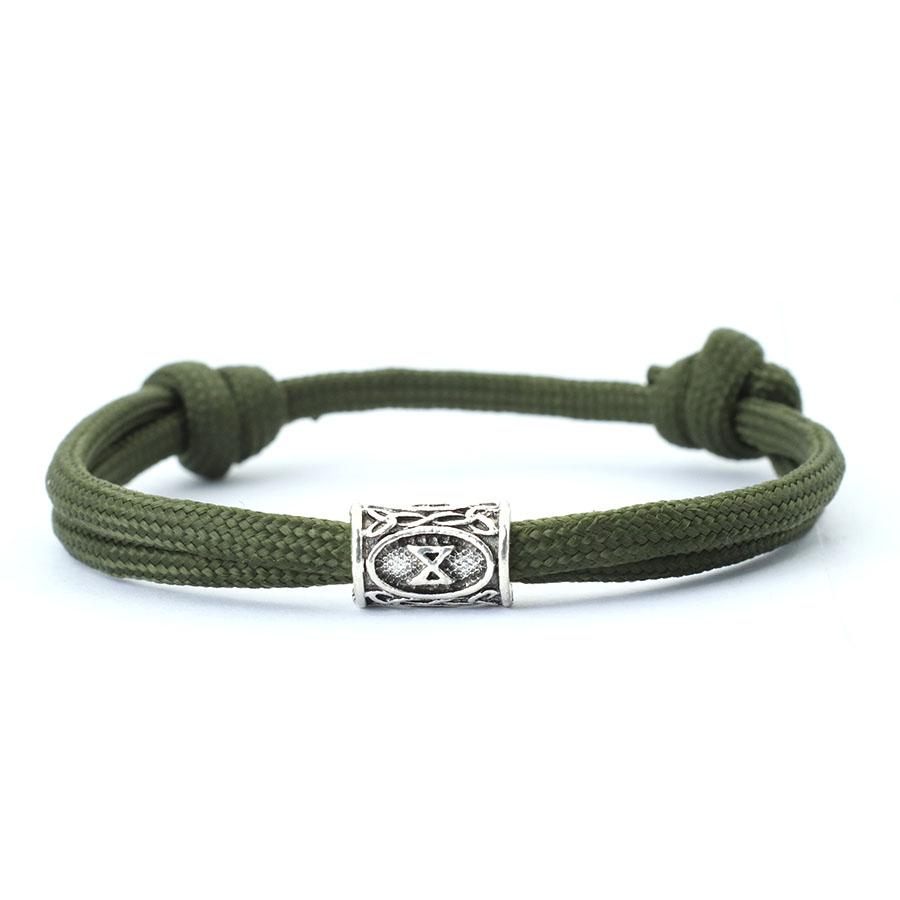 Norwegian Viking Characters Bracelet For Men Sliding And Adjustable Knot Braslet Outdoor Survival Paracord Braclet Pulsera Homme