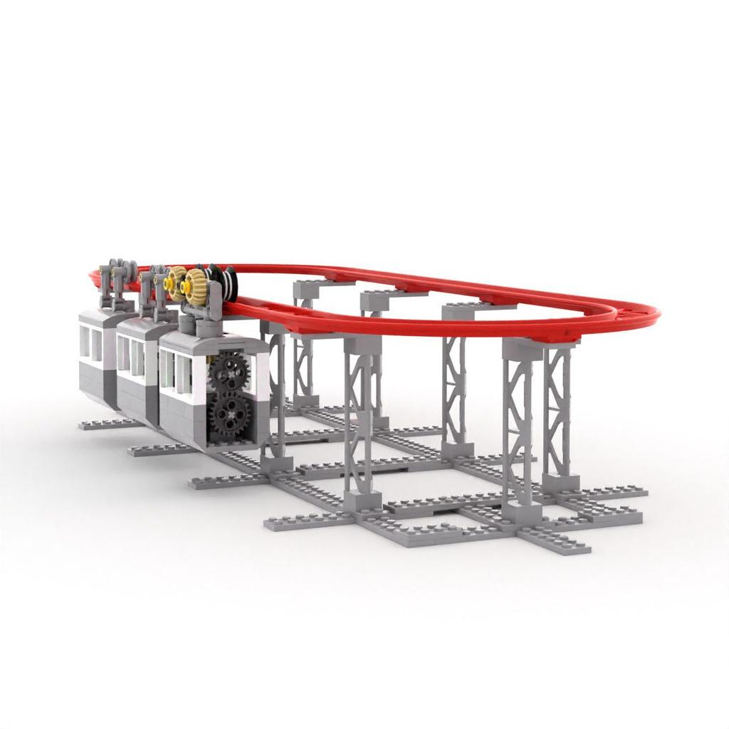 Technical With Motor Loop Roller Coaster Model Building Block Bricks Diy Model Toys Birthday Christmas Gifts