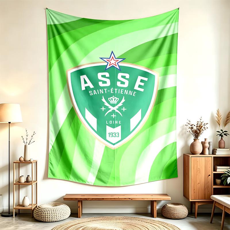 AS Saint Etienne (1) Tapestry Suitable For Decorating Homes Dorms And Bedrooms Soft To The Touch And A Perfect Gift For Friends And Family