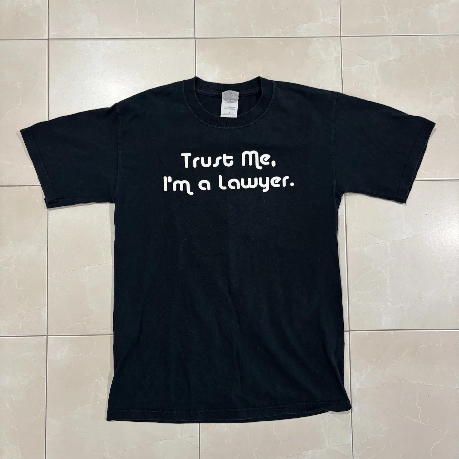 

Vintage Funny T Shirt ‘trust Me I’m A Lawyer’ Y2K 90s Men’s Small Party Skate M