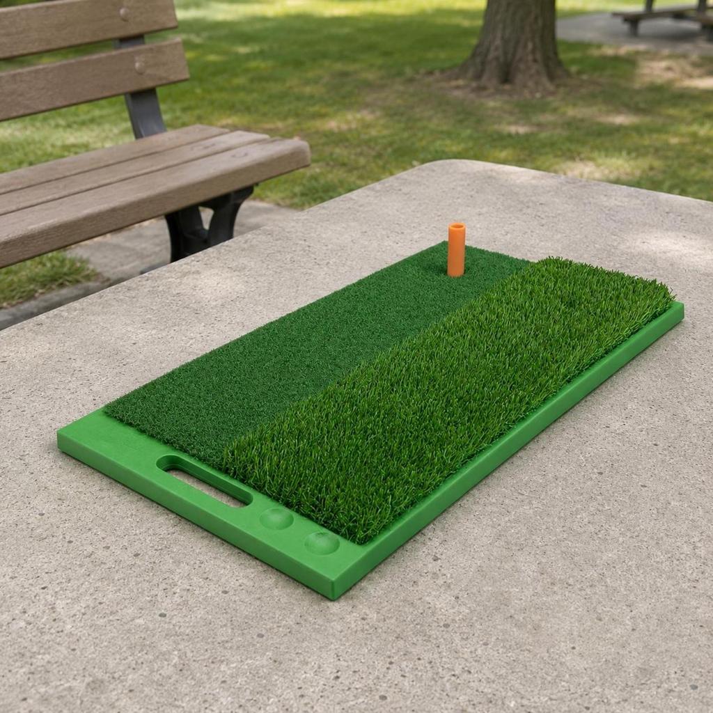 Golf Chipping Mat Portable Swing Green Turf Sports Gear