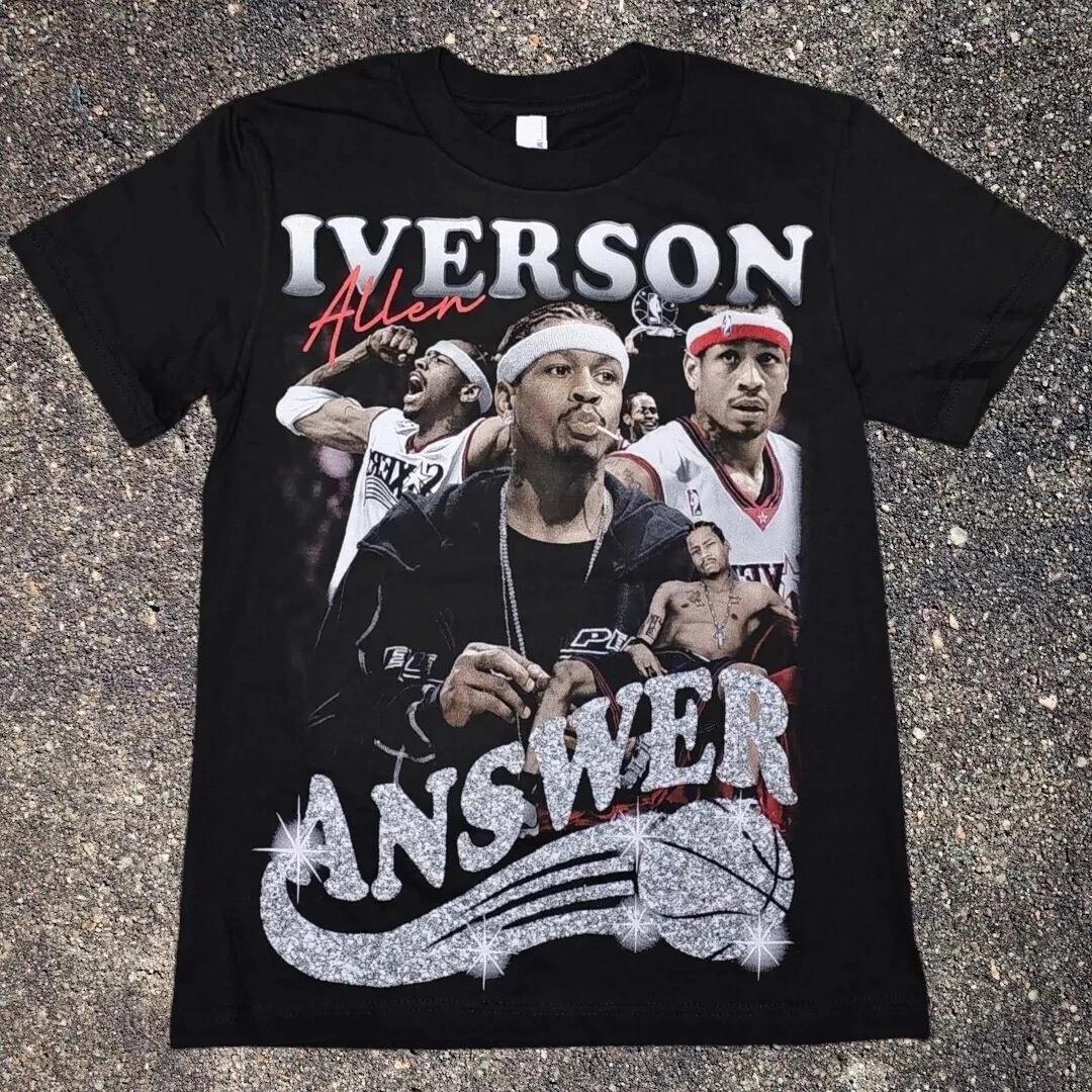 Allen Iverson Basketball Graphic T-shirt Small-XXL XXL