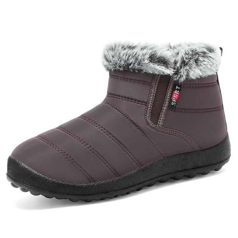 Shoes Women's cotton shoes Snow boots Fleece thickened cotton boots Warm women's boots One pedal women's short boots