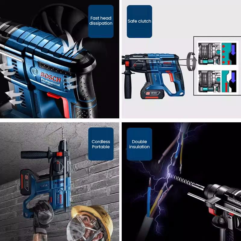 Bosch GBH 180-LI Cordless Rotary Hammer Brushless Motor 18V Electric Hammer NO battery