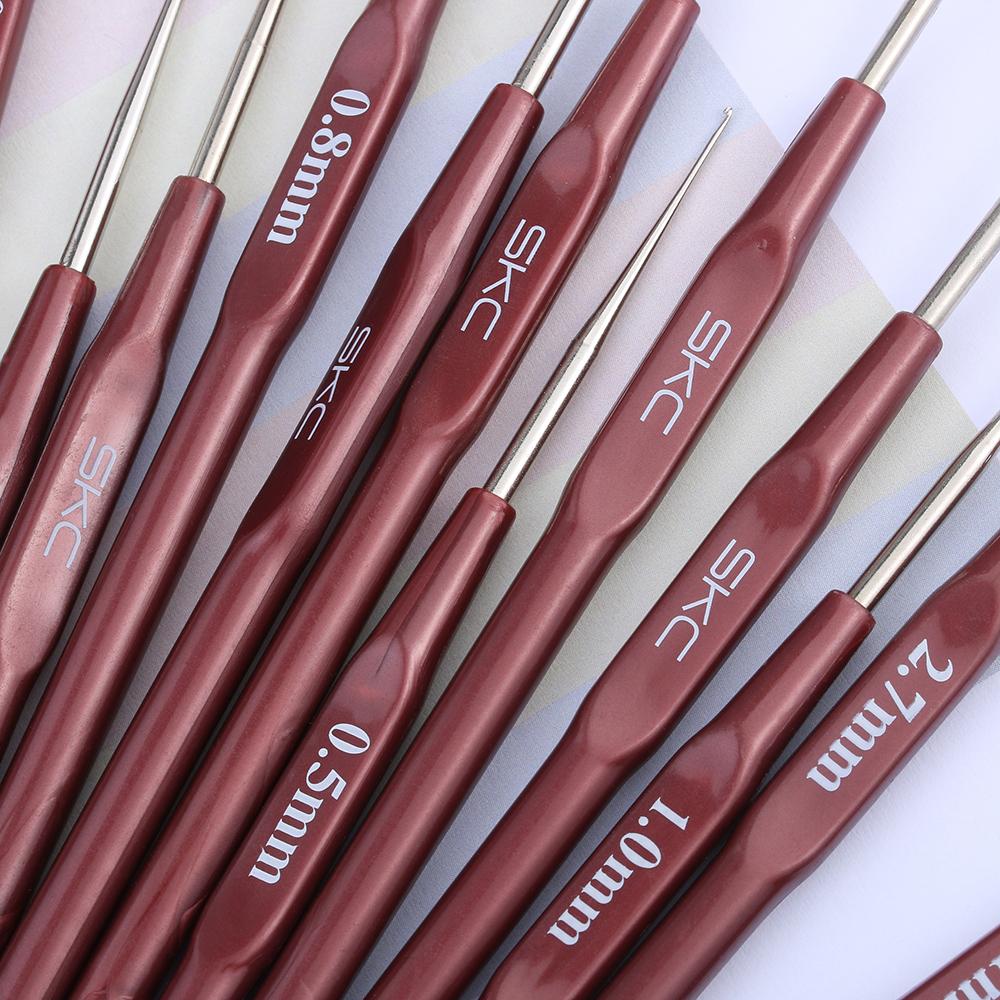 1PC Crochet Hook Mix 0.5mm-2.7mm Small Size Yarn Weave Knitting Embroidery Needles For Lace Dolls DIY Sewing Tools 16 Sizes Hook