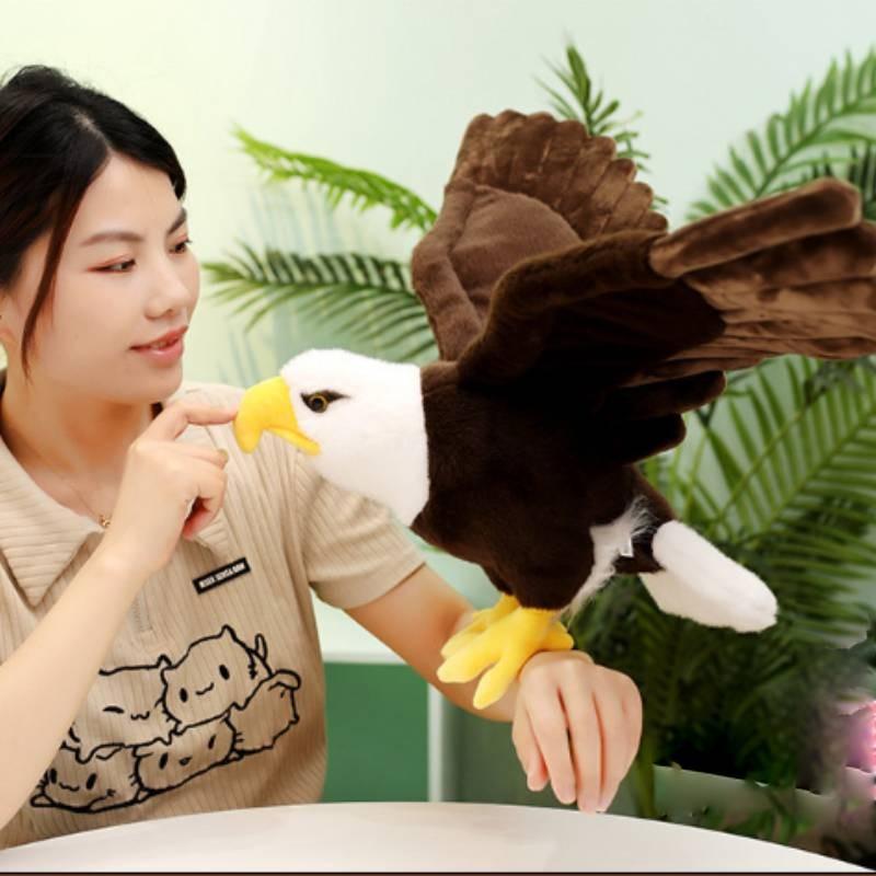 High Quality Plush White Headed Eagle Toy Soft Stuffed Animal For Home Decor And Kids Comforting Doll