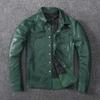 Leather for Young Men Korean Version Slim-fit Leather Shirt Plant Blended Sheep Skin Casual Tuxedo