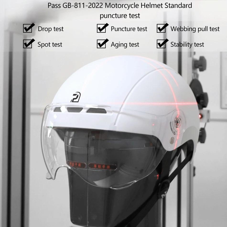

Велосипедний шолом PEMILA V-08 T1 для мотоцикла з прозорим козирком, розмір: L White