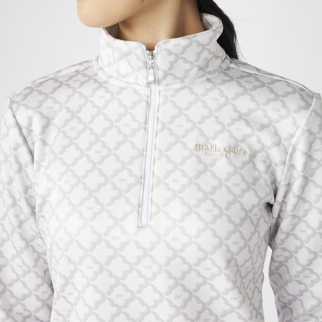 Marie Claire Women's Half-Zip Long Sleeve Shirt 735563WOWT3L