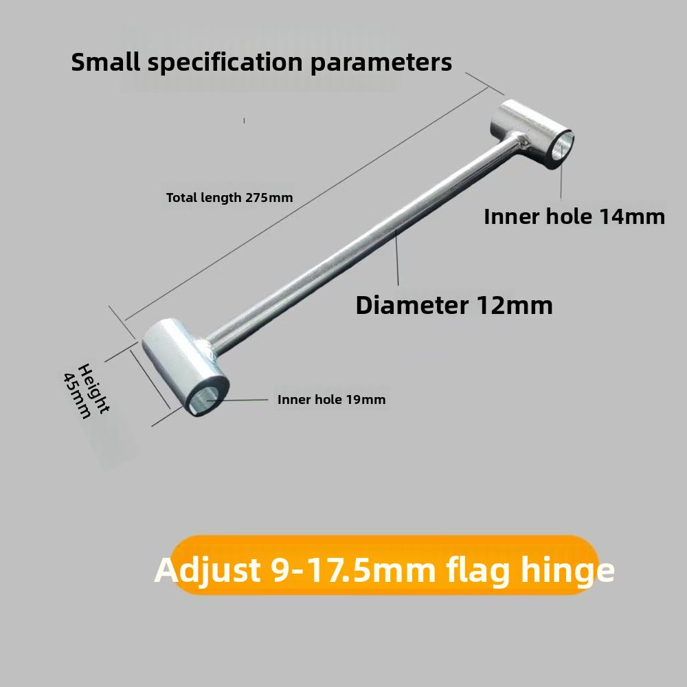 Double-head adjustment door seam tool multi-specification process, labor-saving, flag-shaped, surface-mounted hinge, selected seam adjustment wrench