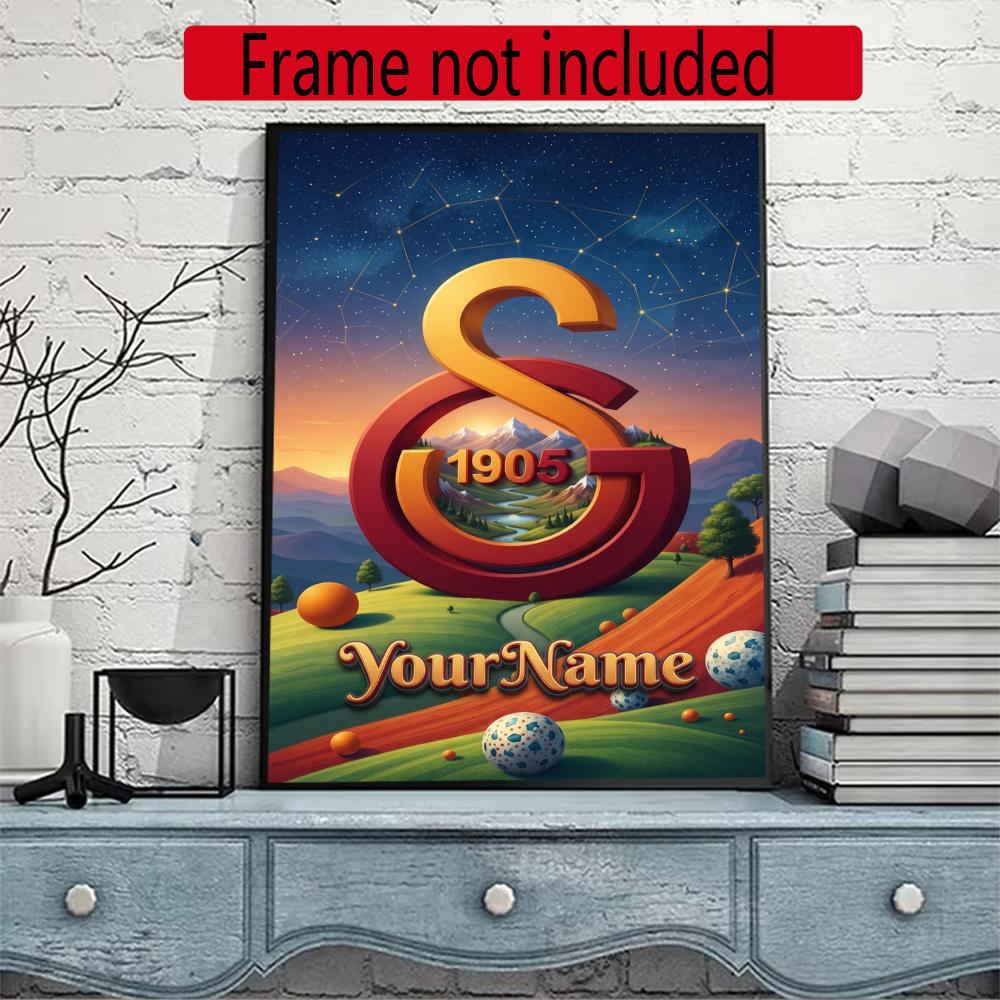 Galatasaray Personalized Name Diamond Paintings Mosaic Wall Round Diamond Art Painting Kits Embroidery Crystal Accessories Frameless