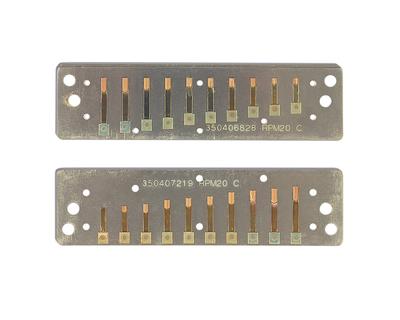 SUZUKI MANJI Nm Mundharmonika Ersatz-Stimmplatte Nm 10-Loch M-20 B (Nur Rohrblatt) RP-M20 B
