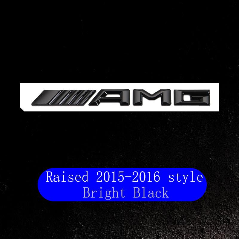 2025 Hot AMG Logo Car Tail Trunk Auto Emblem Sticker Accessories For Mercedes Benz Brabus Smart Maybach W204 GLC CLA W205 W203 W