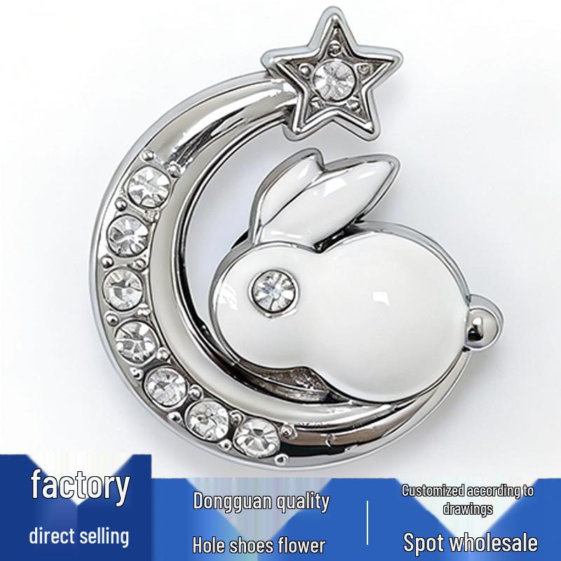 Metal Bow Shoe Flower Accessories - Decorative Buckles for Hole Shoes
