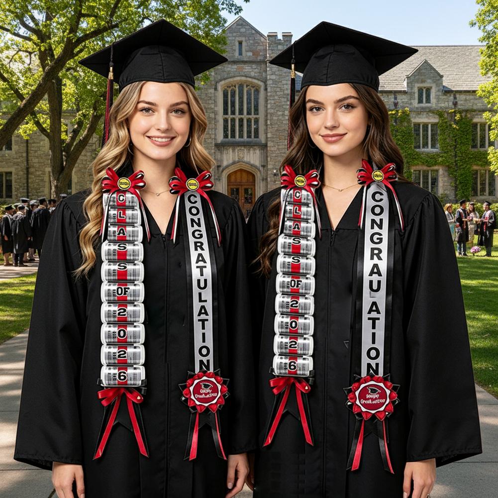 2026 Graduation Money Lei, Class of 2026 Graduation Ribbon Leis Grad Cash Gifts Party Supplies and Photo Props for High School College