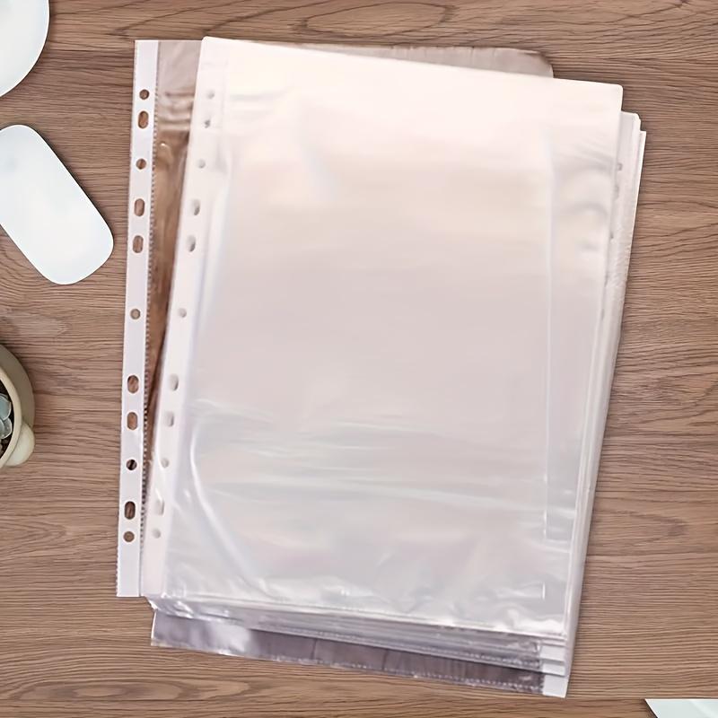 

100pcs A4 Folders That Are, See-Through, And Sturdy, Ideal for Keeping Documents Organized at Home, in The Workplace, at School