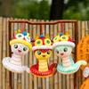 Toys Snake Plush Lion Dance Hat Cartoon Animals Fill Doll Mascot Gift Christmas
