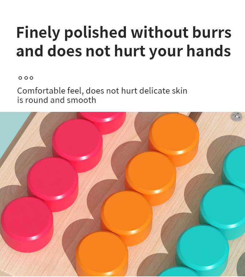 Montessori Four-Color Memory and Sorting Game - Early Education Toy