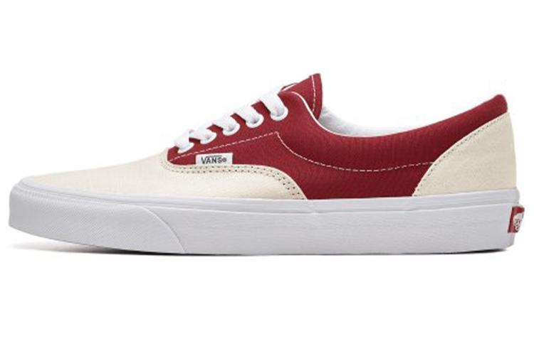 Vans Era Дышащие Износостойкие Нескользящие Низкие Повседневные Кеды для Скейтбординга Красный Белый VN0A54F14FX 35